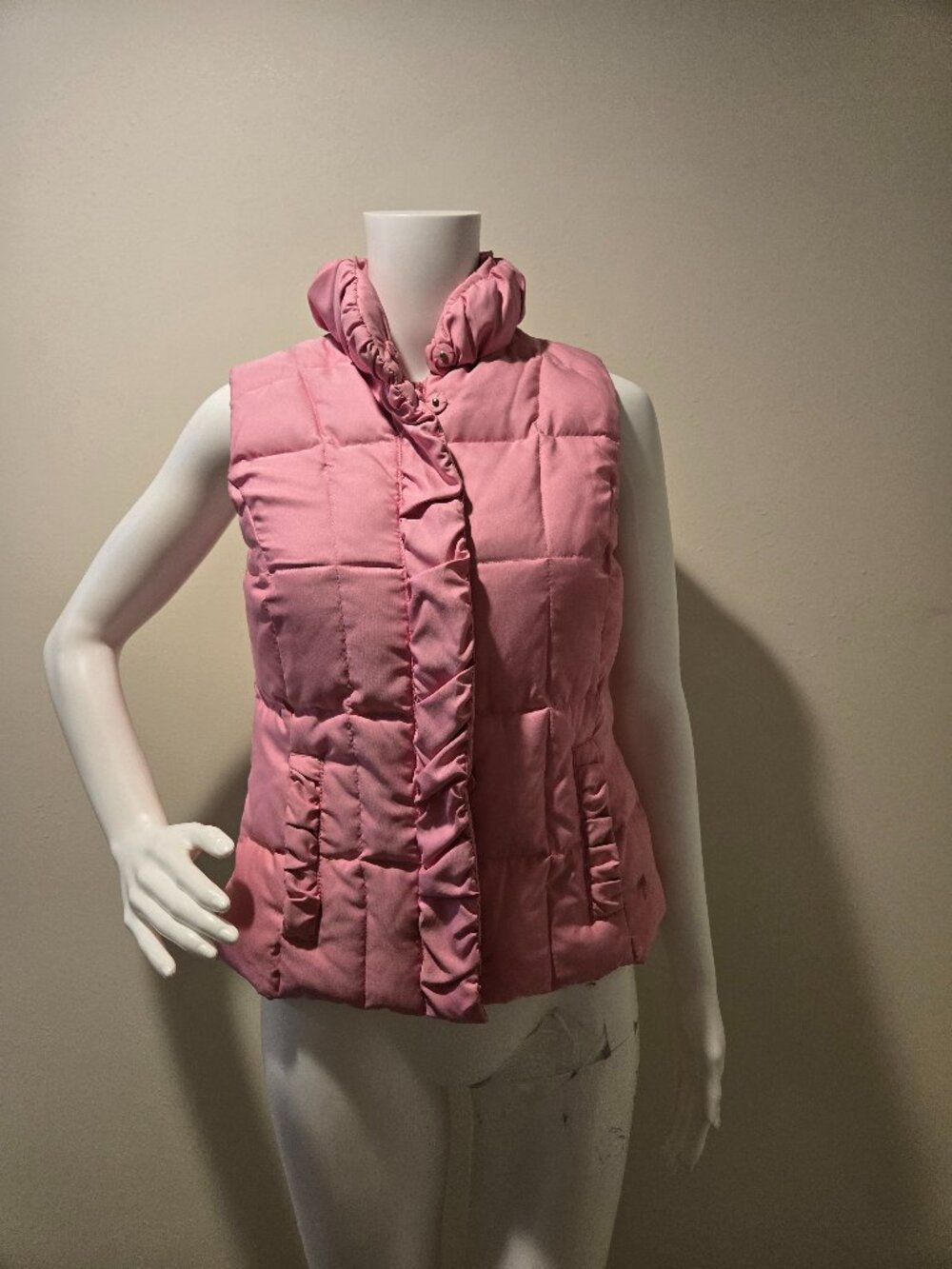 Vintage Lilly Pulitzer Pink Puffer Vest XS